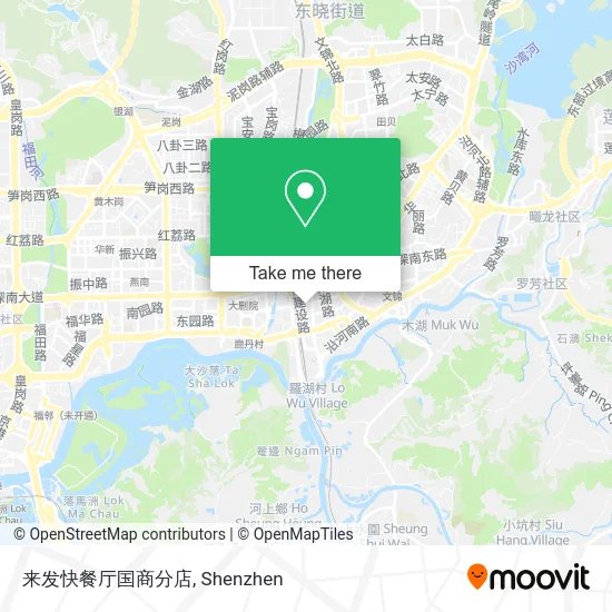 来发快餐厅国商分店 map