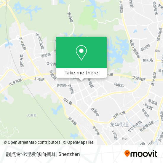 靓点专业理发修面掏耳 map