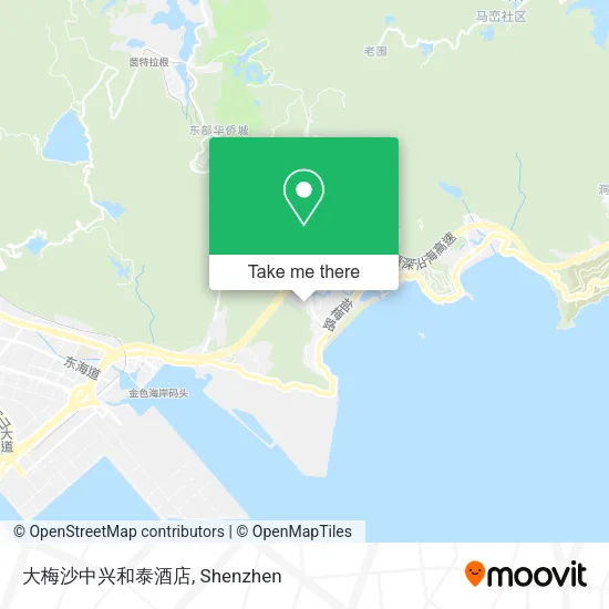 大梅沙中兴和泰酒店 map