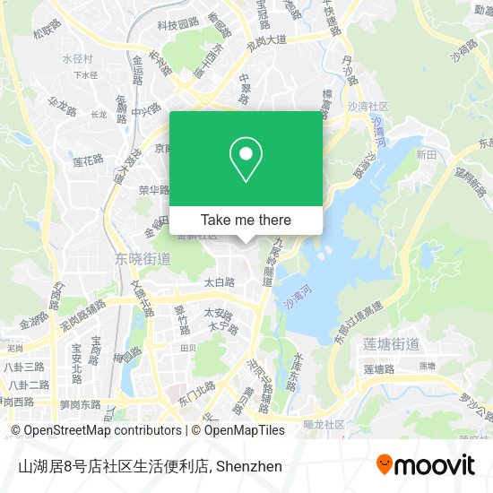 山湖居8号店社区生活便利店 map