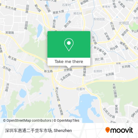 深圳车惠通二手货车市场 map