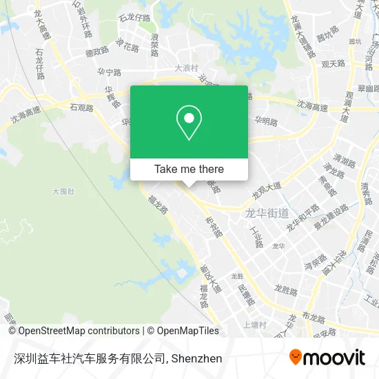 深圳益车社汽车服务有限公司 map
