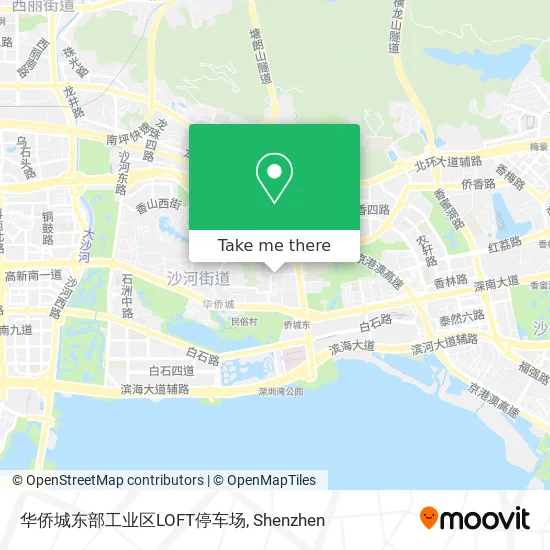 华侨城东部工业区LOFT停车场 map