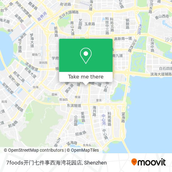 7foods开门七件事西海湾花园店 map