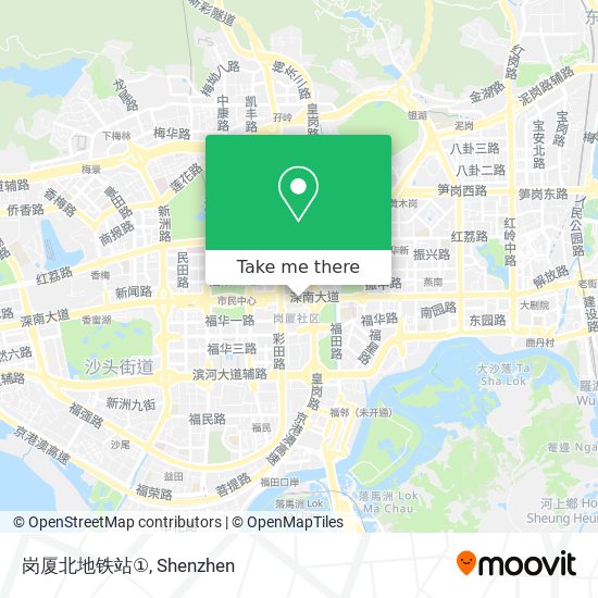 岗厦北地铁站① map