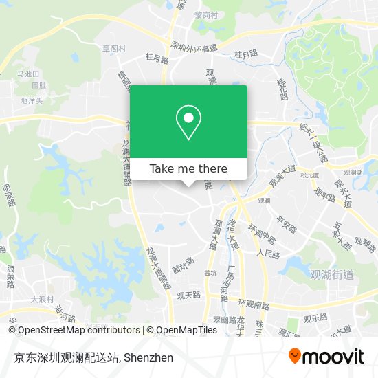 京东深圳观澜配送站 map