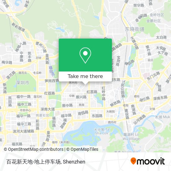 百花新天地-地上停车场 map