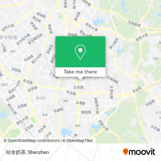 桔舍奶茶 map