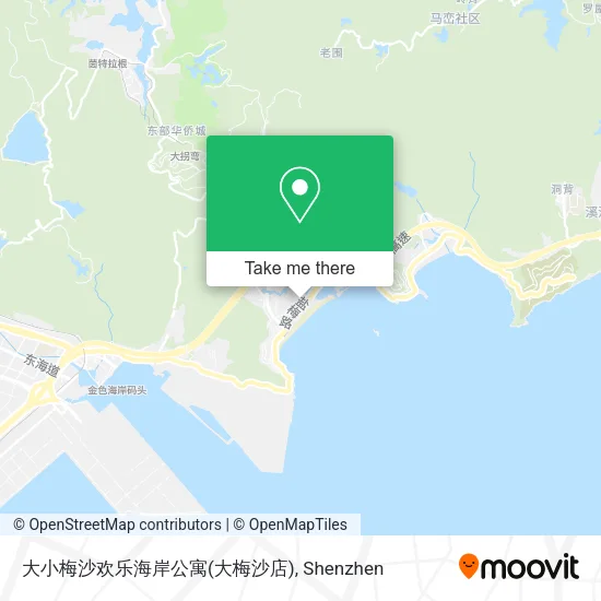 大小梅沙欢乐海岸公寓(大梅沙店) map