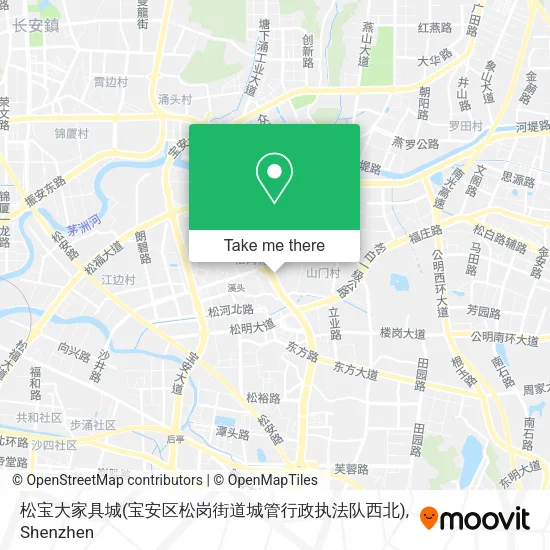 松宝大家具城(宝安区松岗街道城管行政执法队西北) map