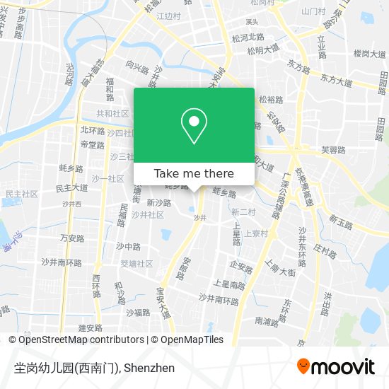 坣岗幼儿园(西南门) map