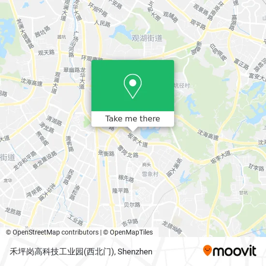 禾坪岗高科技工业园(西北门) map