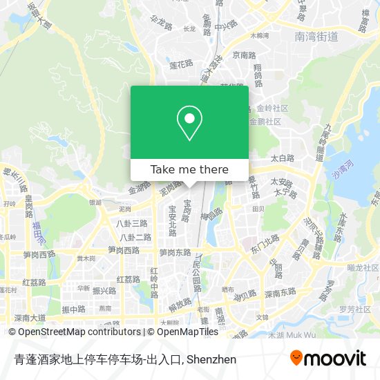 青蓬酒家地上停车停车场-出入口 map