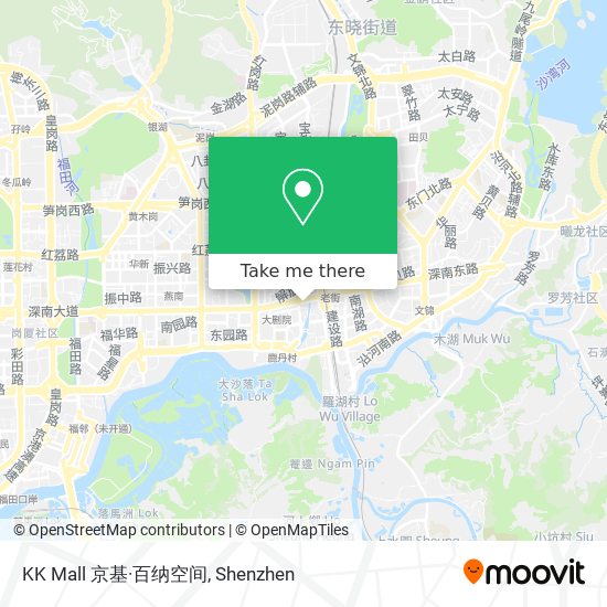 KK Mall 京基·百纳空间 map