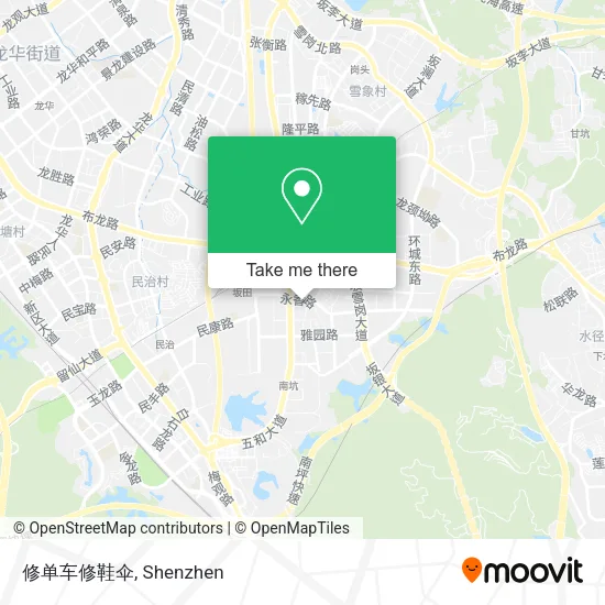 修单车修鞋伞 map