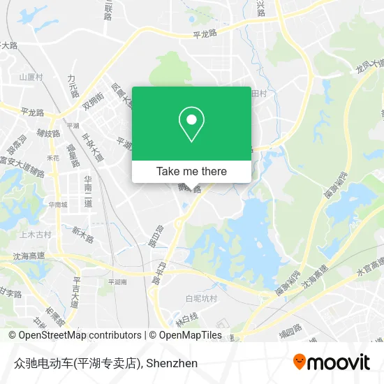 众驰电动车(平湖专卖店) map