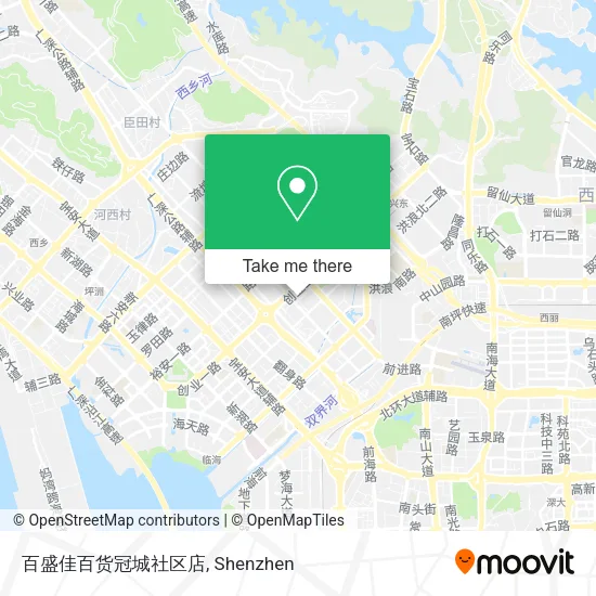 百盛佳百货冠城社区店 map