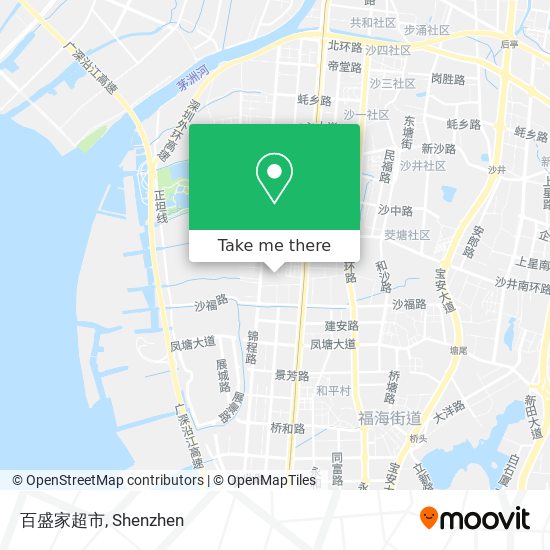 百盛家超市 map