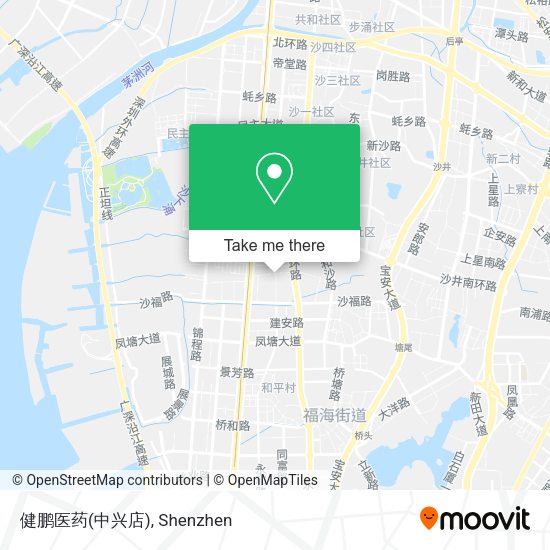 健鹏医药(中兴店) map