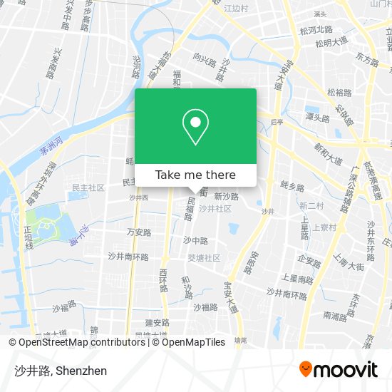 沙井路 map