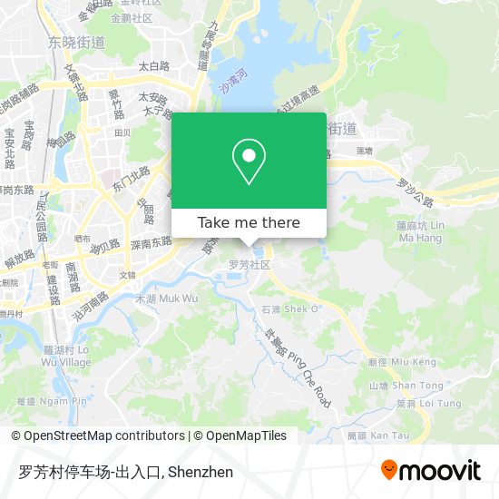 罗芳村停车场-出入口 map