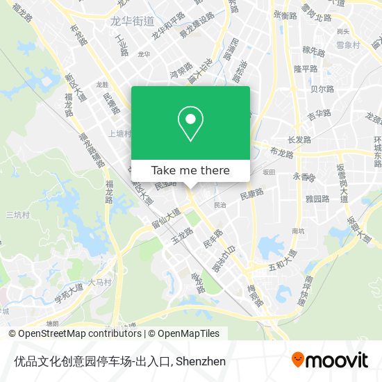 优品文化创意园停车场-出入口 map