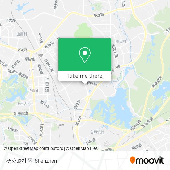 鹅公岭社区 map