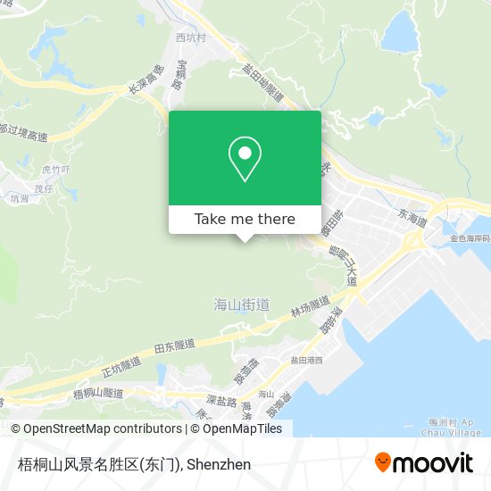 梧桐山风景名胜区(东门) map