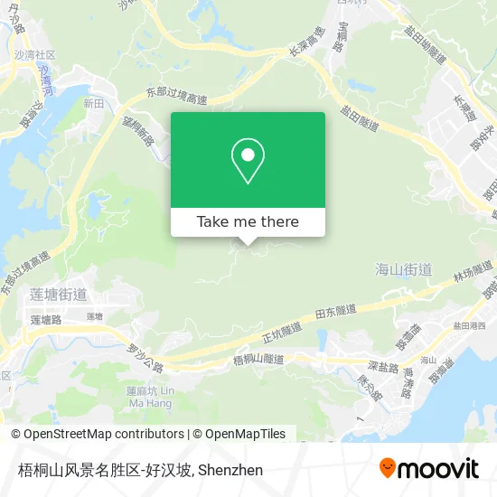 梧桐山风景名胜区-好汉坡 map