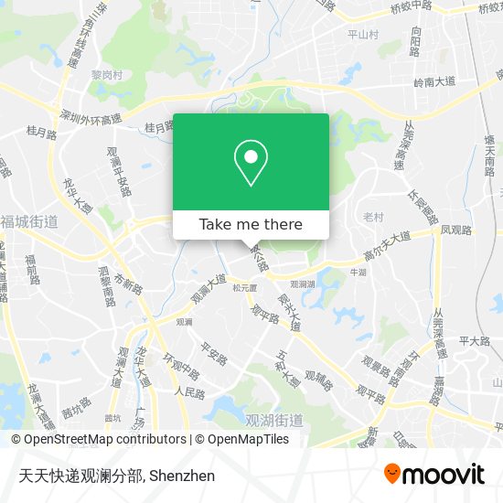 天天快递观澜分部 map