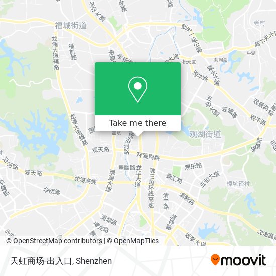天虹商场-出入口 map
