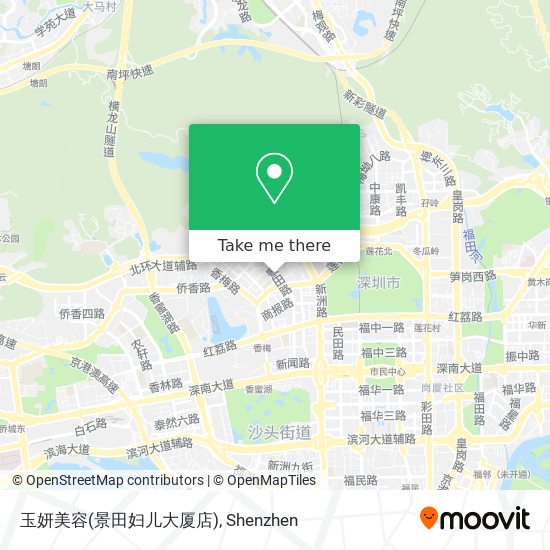 玉妍美容(景田妇儿大厦店) map