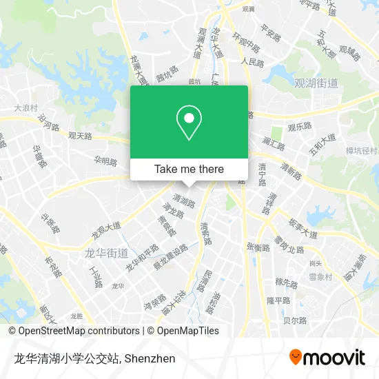 龙华清湖小学公交站 map