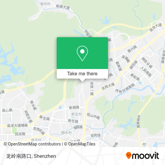 龙岭南路口 map