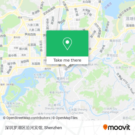 深圳罗湖区沿河宾馆 map