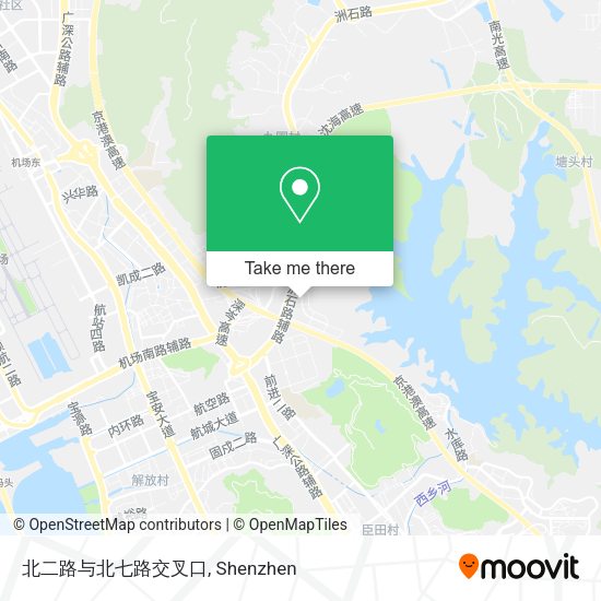 北二路与北七路交叉口 map