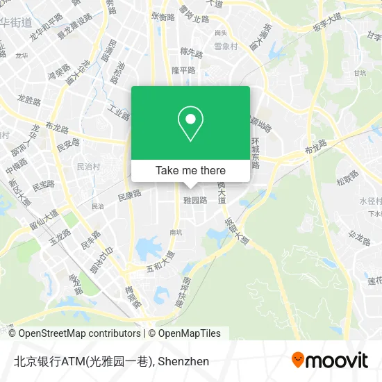 北京银行ATM(光雅园一巷) map