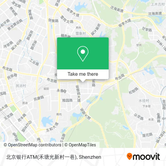 北京银行ATM(禾塘光新村一巷) map