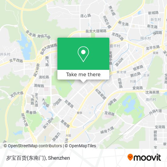 岁宝百货(东南门) map