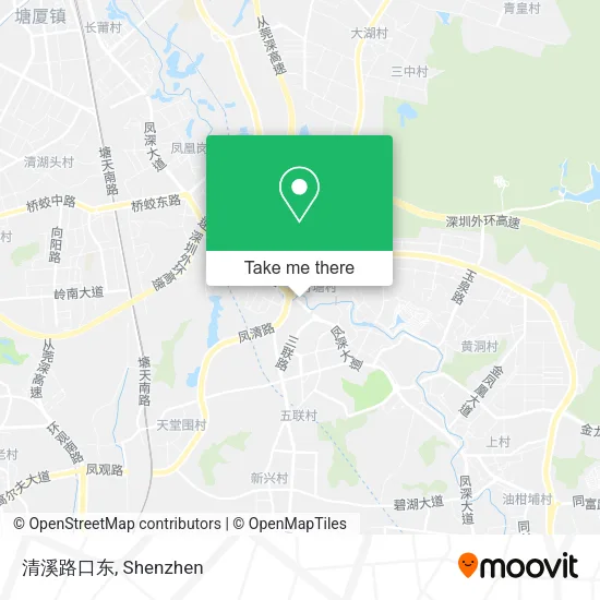 清溪路口东 map