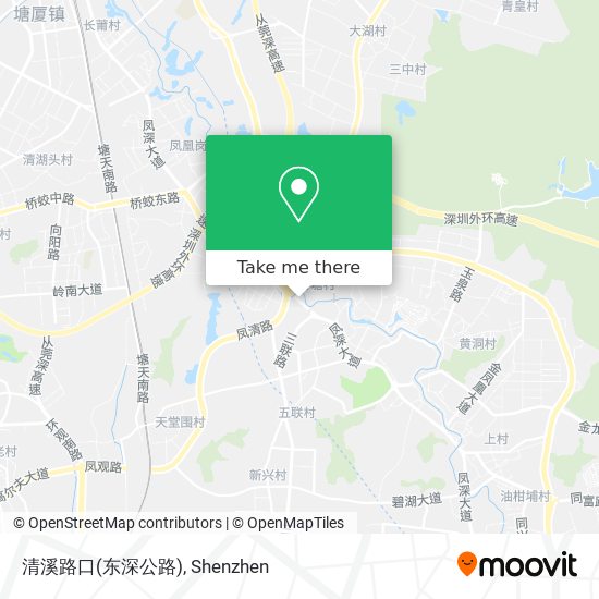 清溪路口(东深公路) map