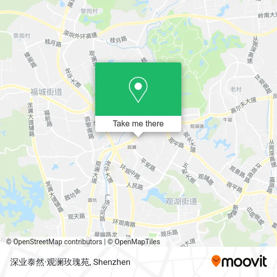 深业泰然·观澜玫瑰苑 map