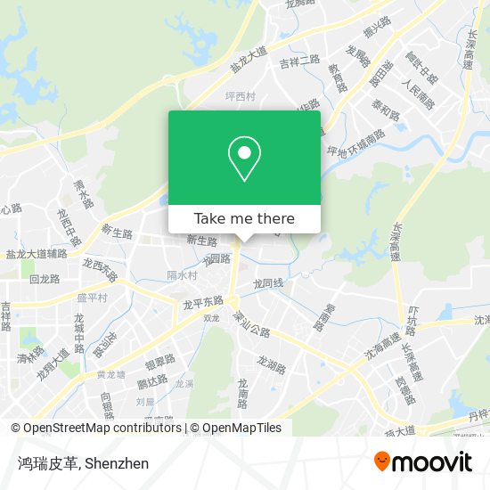 鸿瑞皮革 map