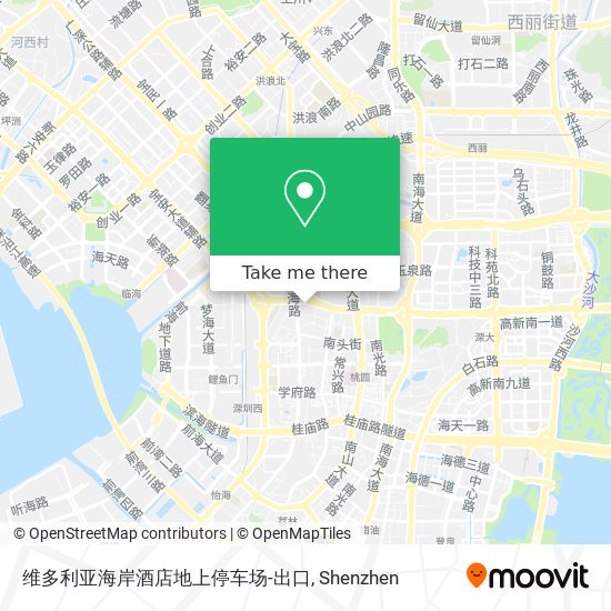 维多利亚海岸酒店地上停车场-出口 map