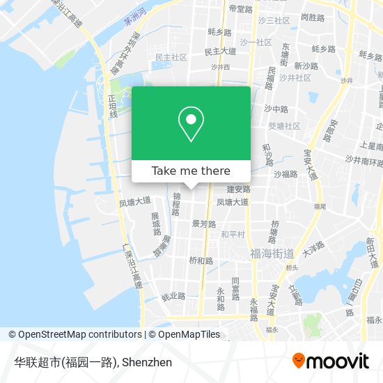 华联超市(福园一路) map