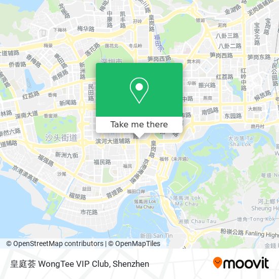 皇庭荟 WongTee VIP Club map