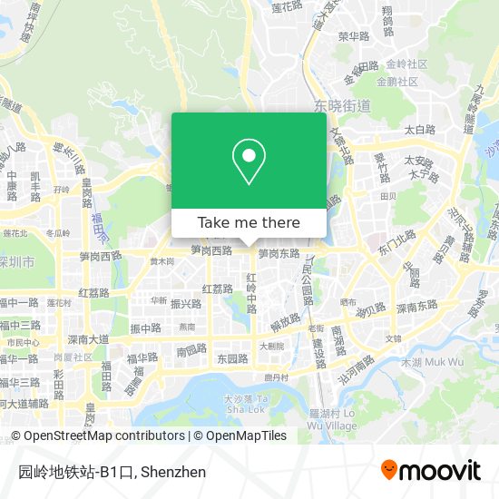 园岭地铁站-B1口 map