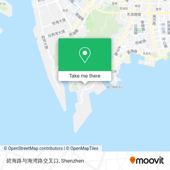 碧海路与海湾路交叉口 map