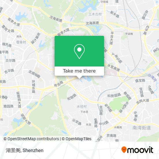 湖景阁 map