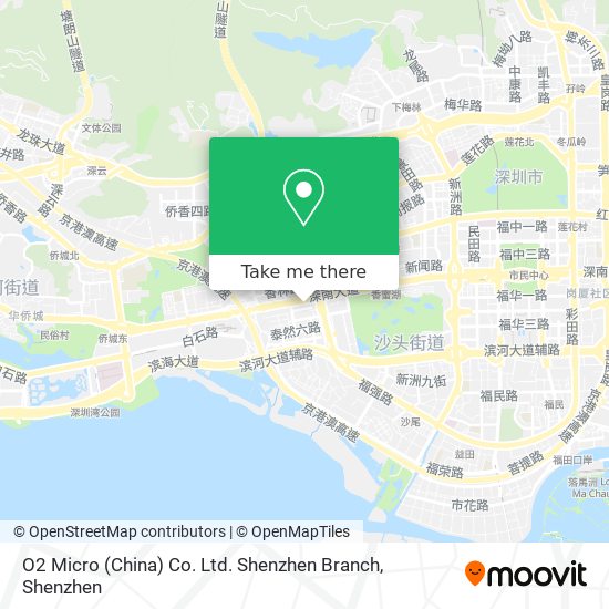 O2 Micro (China) Co. Ltd. Shenzhen Branch map